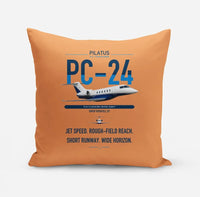 Thumbnail for Pilatus PC-24 design on orange pillow