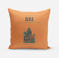 Thumbnail for Biju Patnaik International Airport (BBI) design on orange pillow