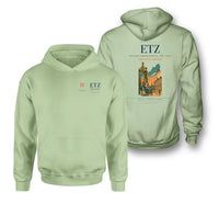Thumbnail for Metz–Nancy–Lorraine Airport (ETZ) design on light green double-side hoodie