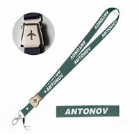 Thumbnail for Antonov & Text seat belt lanyard - dark green