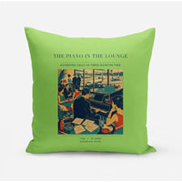 Thumbnail for VINTAGE G4301 - The Piano In The Lounge - Designed Pillows design on lightgreen