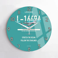 Thumbnail for Lockheed L-1649A Starliner design on turquoise no frame wall clock