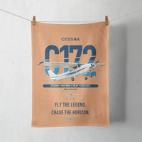 Thumbnail for Cessna 172 Skyhawk design on orange towel