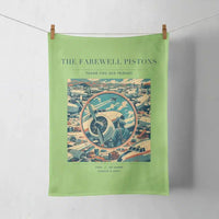Thumbnail for VINTAGE G4131 - The Farewell Pistons - Designed Towels design on lightgreen
