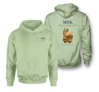 Thumbnail for Manhattan Regional Airport (MHK) design on light green double-side hoodie