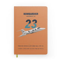 Thumbnail for Bombardier Learjet 23 design on orange notebook