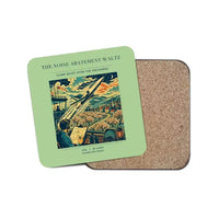 Thumbnail for The Noise Abatement Waltz - Designed Coasters design on light green 1-piece