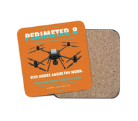 Thumbnail for Skyfront Perimeter 8 design on orange 1 piece coaster