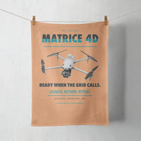 Thumbnail for DJI Matrice 4D design on orange towel