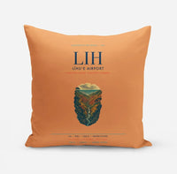 Thumbnail for Līhuʻe Airport (LIH) design on orange pillow
