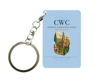 Thumbnail for Chernivtsi International Airport (CWC) design on light blue key chain