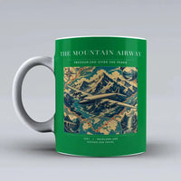 Thumbnail for VINTAGE G4083 - The Mountain Airway - Ceramic Mug design on green