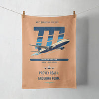 Thumbnail for Boeing 777-200ER design on orange towel