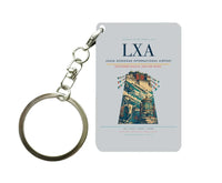 Thumbnail for Lhasa Gonggar International Airport LXA Key Chain design on light gray key chain