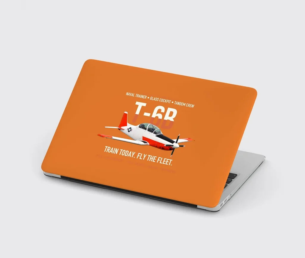 T-6B Texan II Naval Aviator Training design on orange MacBook case