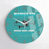 Thumbnail for DJI Matrice 3TD design on turquoise no frame wall clock