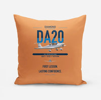 Thumbnail for Diamond DA20 design on orange pillow