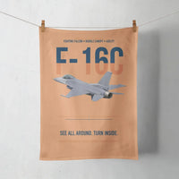 Thumbnail for F-16C Fighting Falcon See All Around Turn Inside design on orange towel