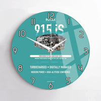 Thumbnail for 915 iS design on turquoise no frame wall clock