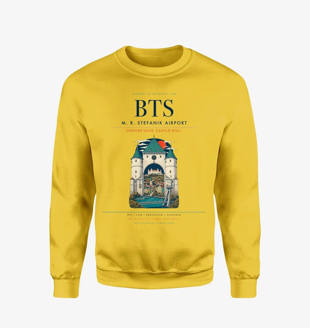 M. R. Stefanik Airport BTS Sweatshirt - Yellow