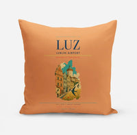 Thumbnail for Lublin Airport (LUZ) design on orange pillow