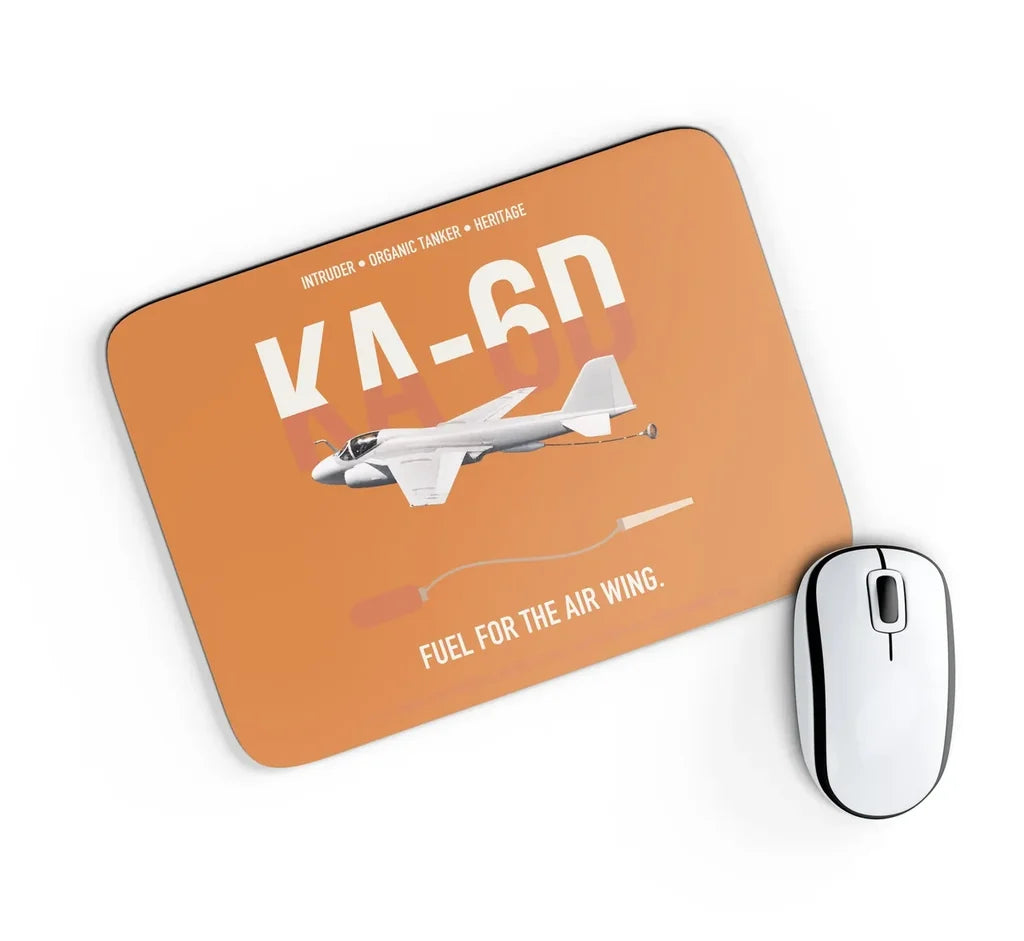 KA-6D Intruder design on orange rectangle mouse pad