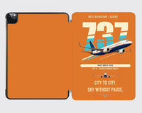 Thumbnail for Boeing 737 MAX 8 design on orange ipad tablet case