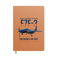 Thumbnail for F7F-3 Tigercat Two Engines One Hunt design on orange notebook