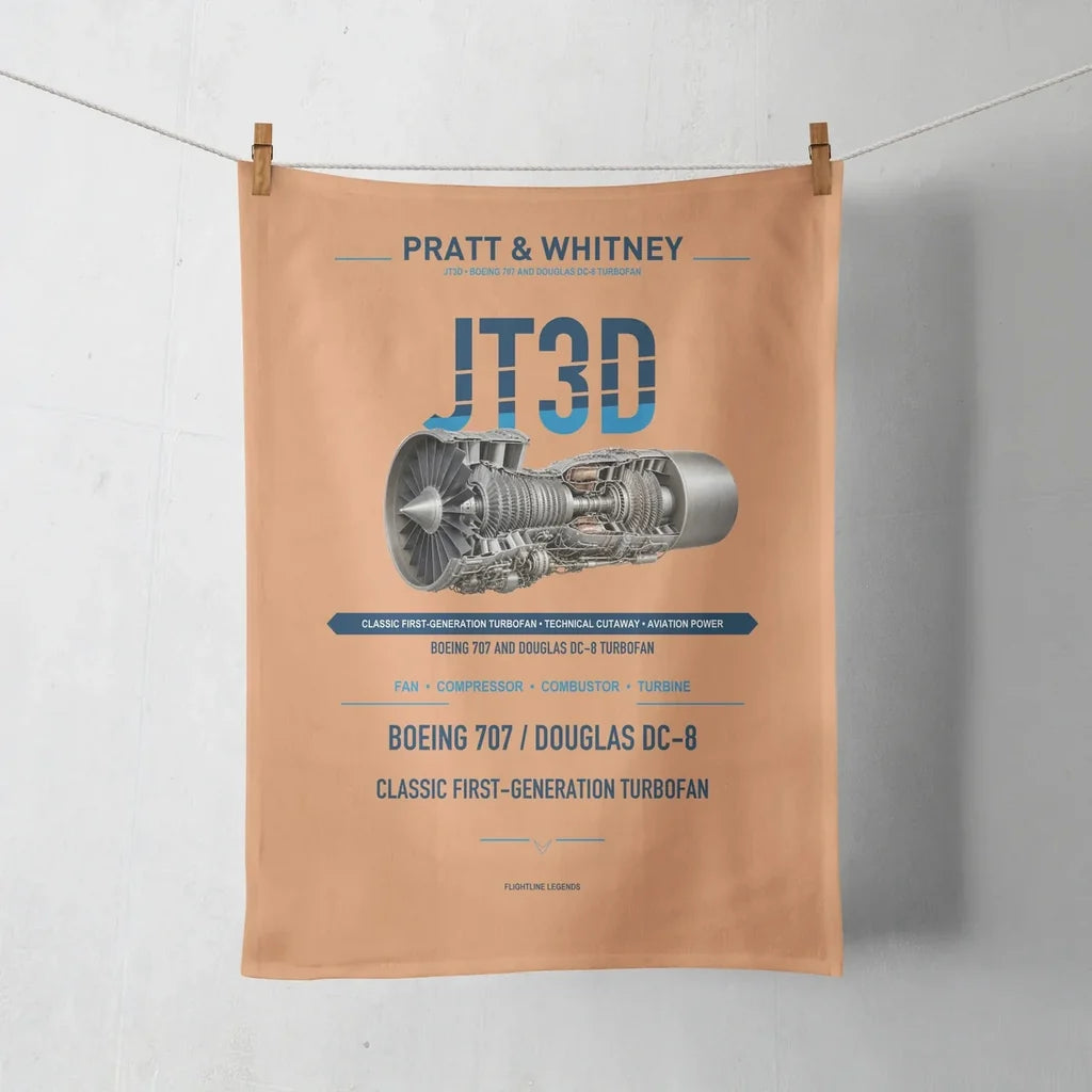 JT3D design on orange towel