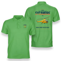 Thumbnail for Bristol Sycamore HR14 design on light green double-side polo t-shirt, double-side print
