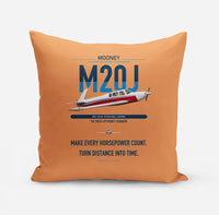 Thumbnail for Mooney M20J 201 design on orange pillow