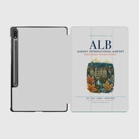 Thumbnail for Albany International Airport (ALB) design on light gray samsung tablet tablet case