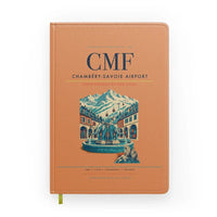 Thumbnail for Chambéry-Savoie Airport (CMF) design on orange notebook