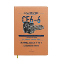 Thumbnail for CF6-6 design on orange notebook