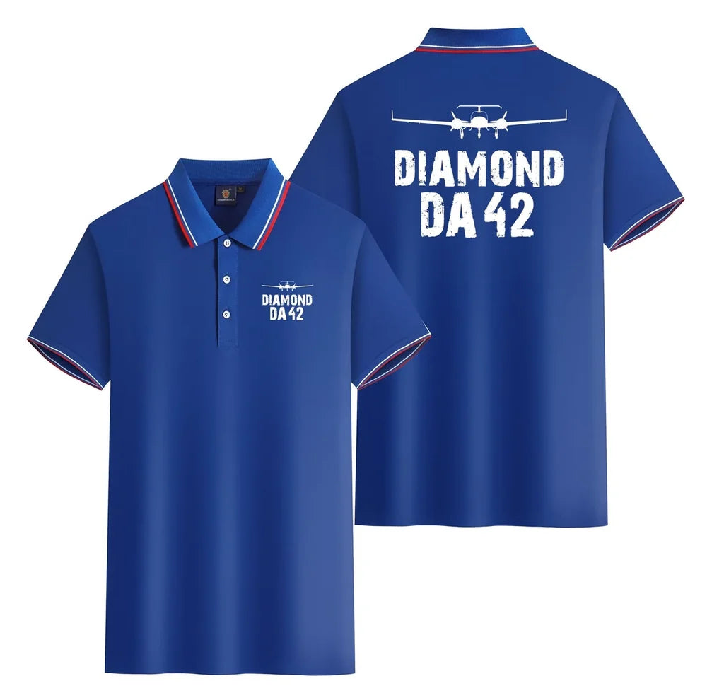 Customisable Diamond DA42 Polo Shirt - view 10