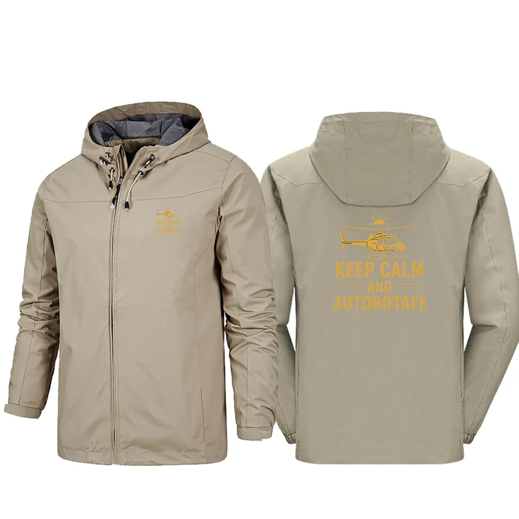 Keep Calm and Autorotate Rain Jacket - view 10