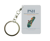 Thumbnail for Phnom Penh International Airport PNH Key Chain design on light gray key chain