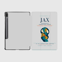 Thumbnail for Jacksonville International Airport (JAX) design on light gray samsung tablet tablet case