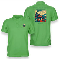 Thumbnail for VINTAGE G4485 - The Railhead Transfer - Double-Side Polo T-Shirt design on lightgreen