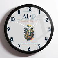 Thumbnail for Addis Ababa Bole International Airport (ADD) design on light gray framed wall clock