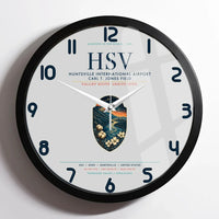 Thumbnail for Huntsville International Airport (HSV) design on light gray framed wall clock