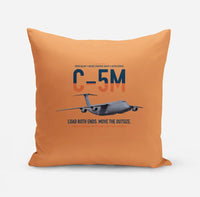Thumbnail for C-5M Super Galaxy design on orange pillow