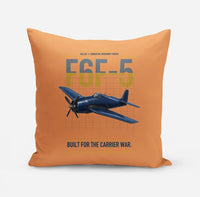 Thumbnail for F6F-5 Hellcat design on orange pillow