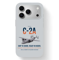 Thumbnail for C-2A Greyhound design on light gray magsafe iphone case, for iPhone 17 Pro