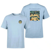 Thumbnail for VINTAGE G4128 - The Supersonic Dream - Double-Side T-Shirt design on lightblue double side t shirt