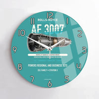 Thumbnail for AE 3007 design on turquoise no frame wall clock
