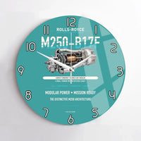 Thumbnail for M250-B17F design on turquoise no frame wall clock