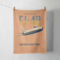 Thumbnail for FJ-4B Fury design on orange towel