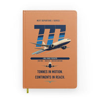 Thumbnail for Boeing 777F design on orange notebook