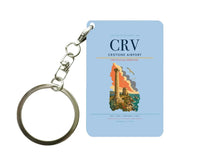 Thumbnail for Crotone Airport (CRV) design on light blue key chain